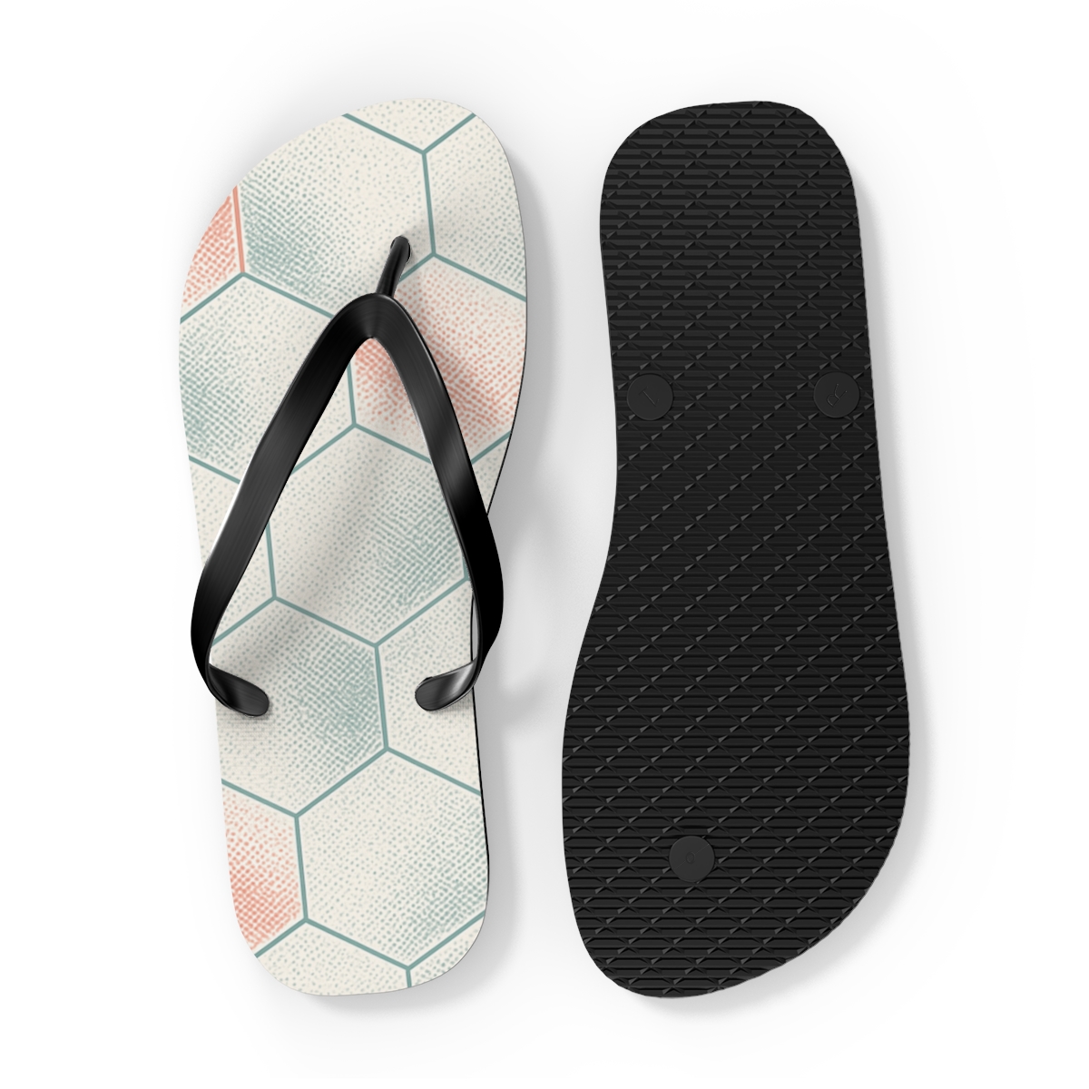 Hex Pulse Microdot Lattice custom flip flops