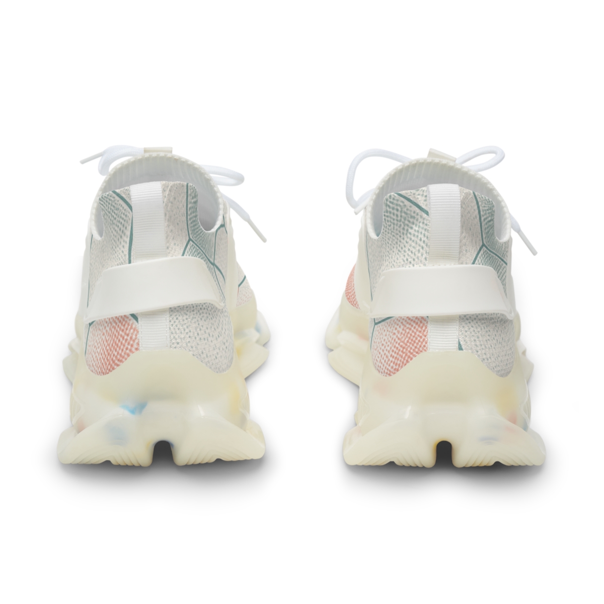 Hex Pulse Microdot Lattice unique printed sneakers