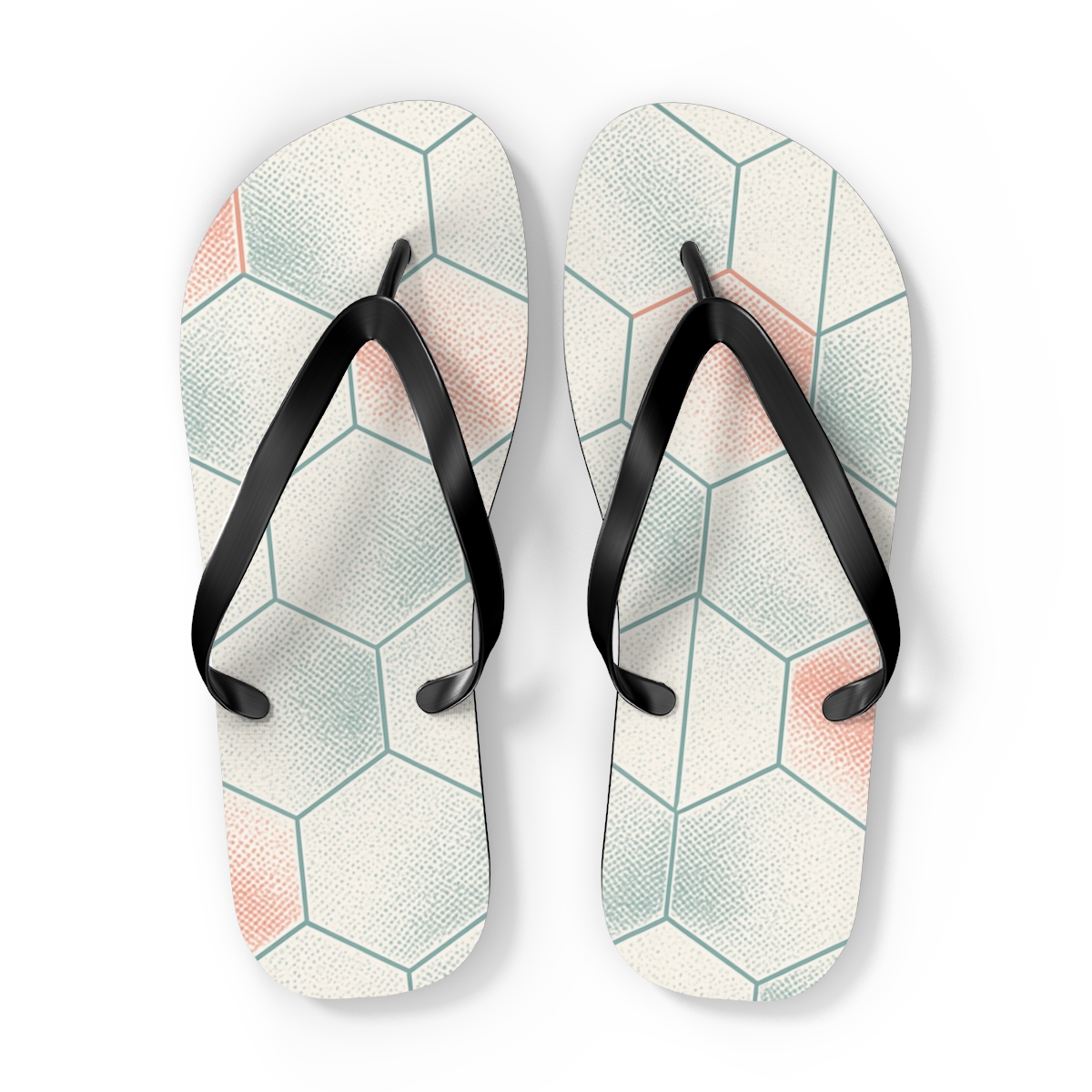Hex Pulse Microdot Lattice custom flip flops