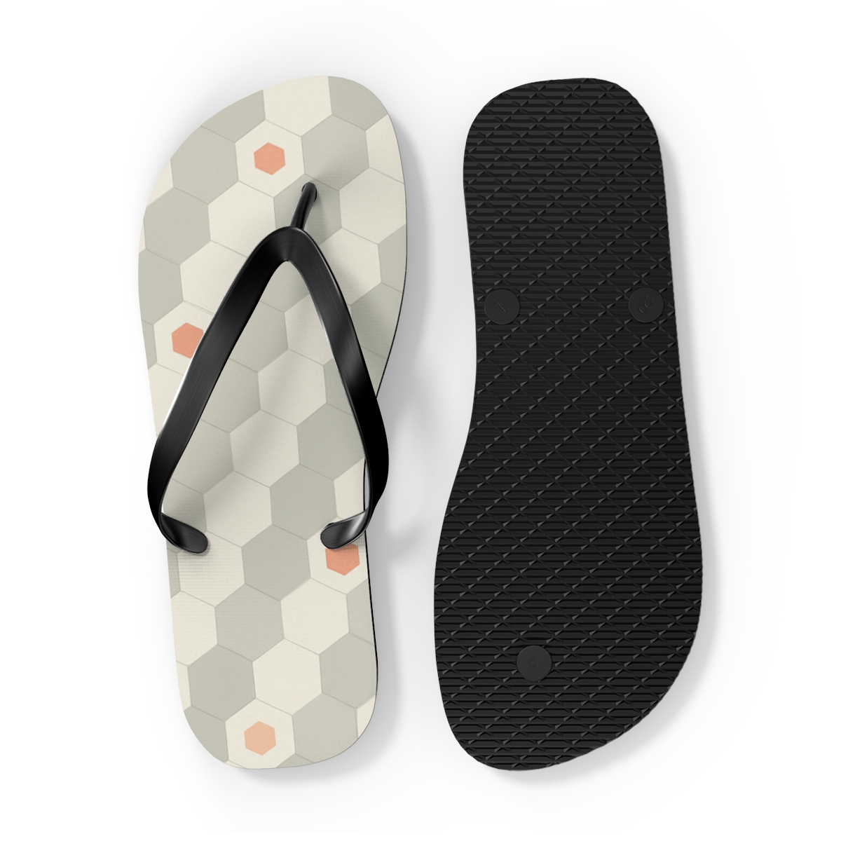 Hex Pulse Microtile Gradient designer logo flip flops