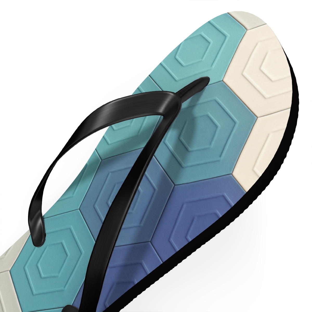 Hex Pulse Tessellation Gradient stylish summer flip flops