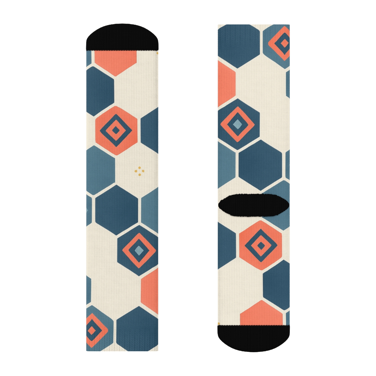 Hex Pulse Tile Cascade warm winter socks