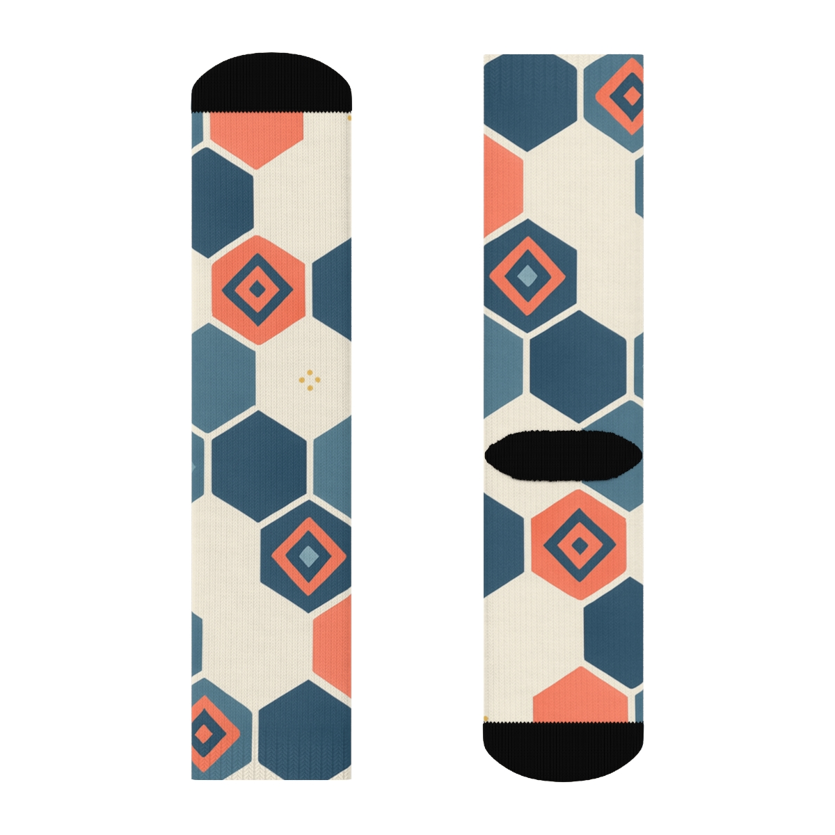 Hex Pulse Tile Cascade warm winter socks