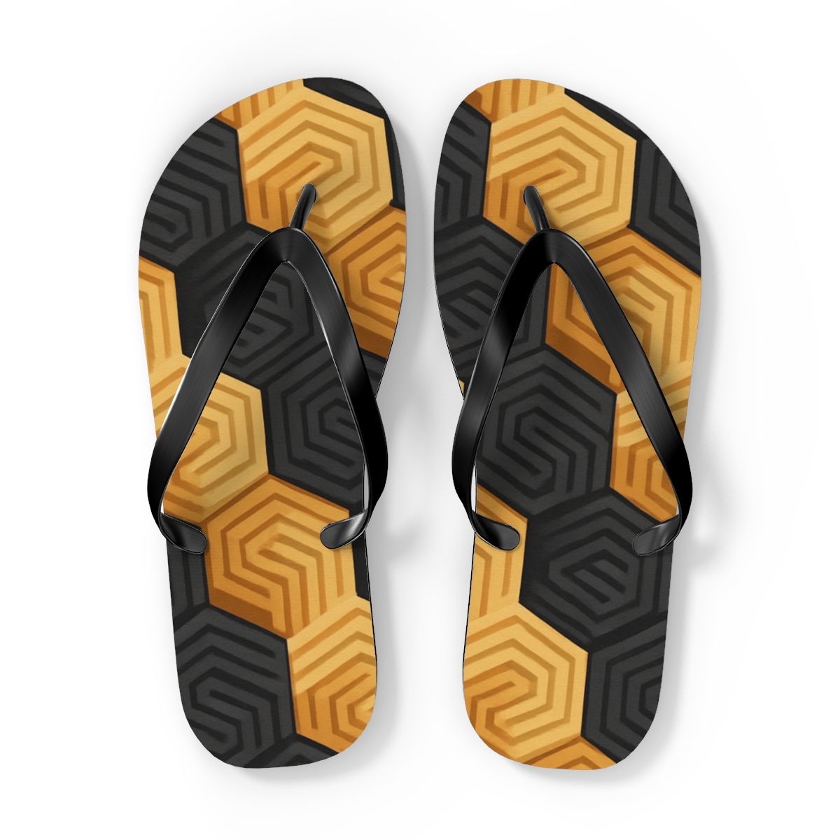 Hex Ripple Staircase Field soft sole flip flops