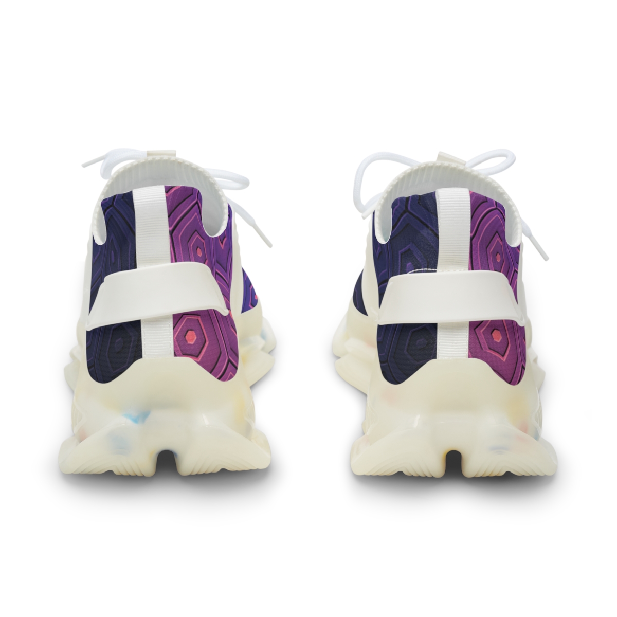 Hex Tile Gradient Pulse Matrix unique printed sneakers