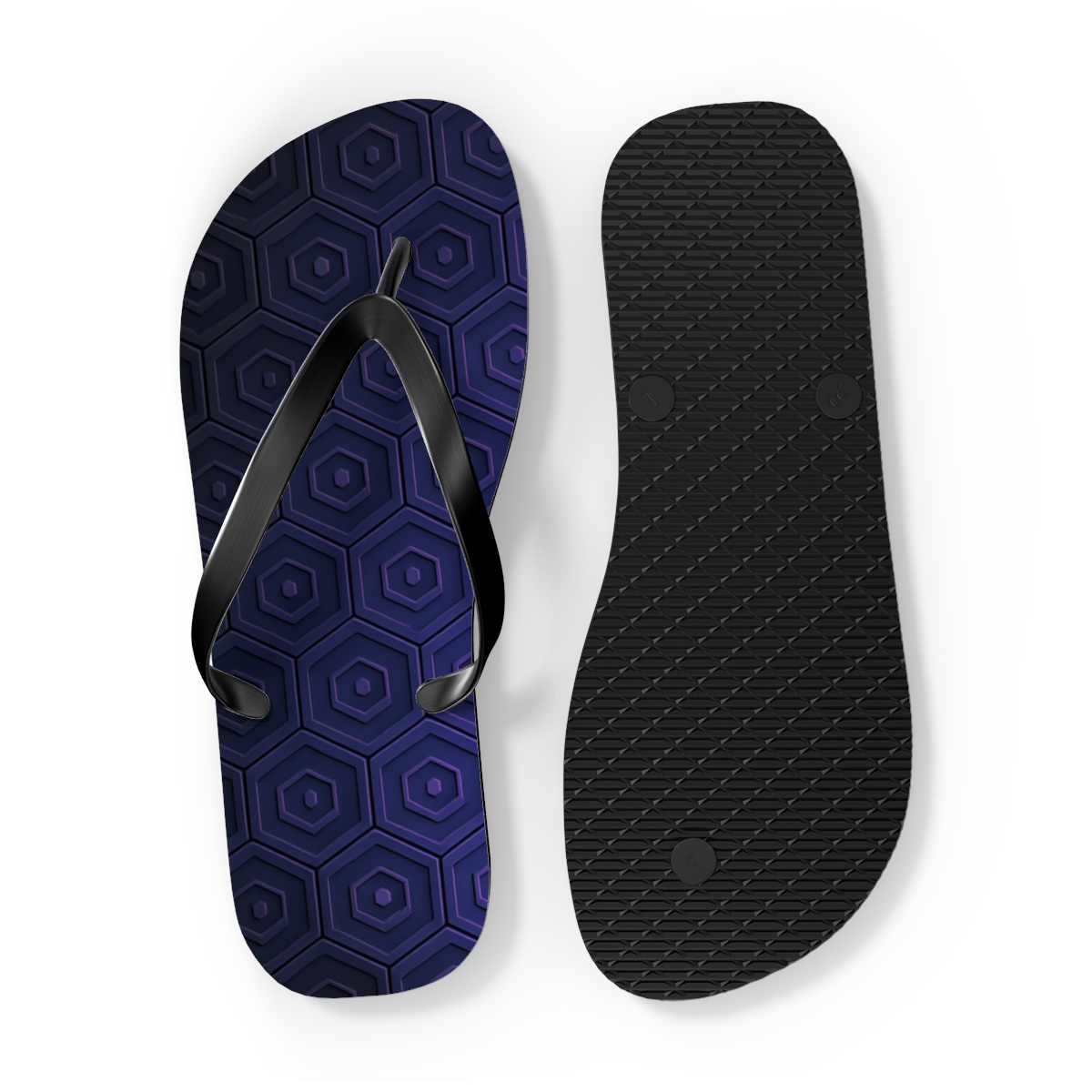 Hex Tile Gradient Pulse Matrix comfortable casual flip flops