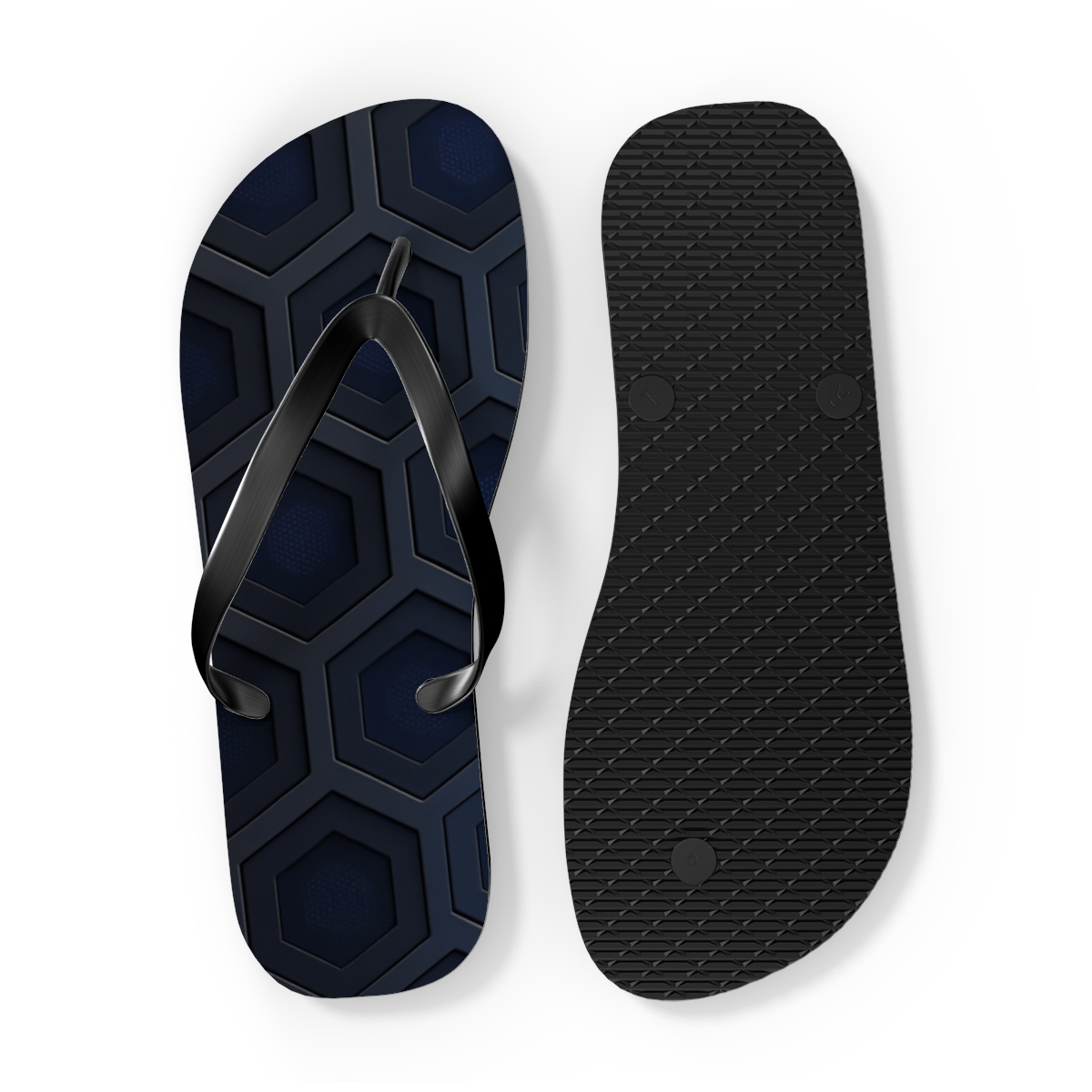 Hex Tiling Starfield Gradient personalized beach flip flops