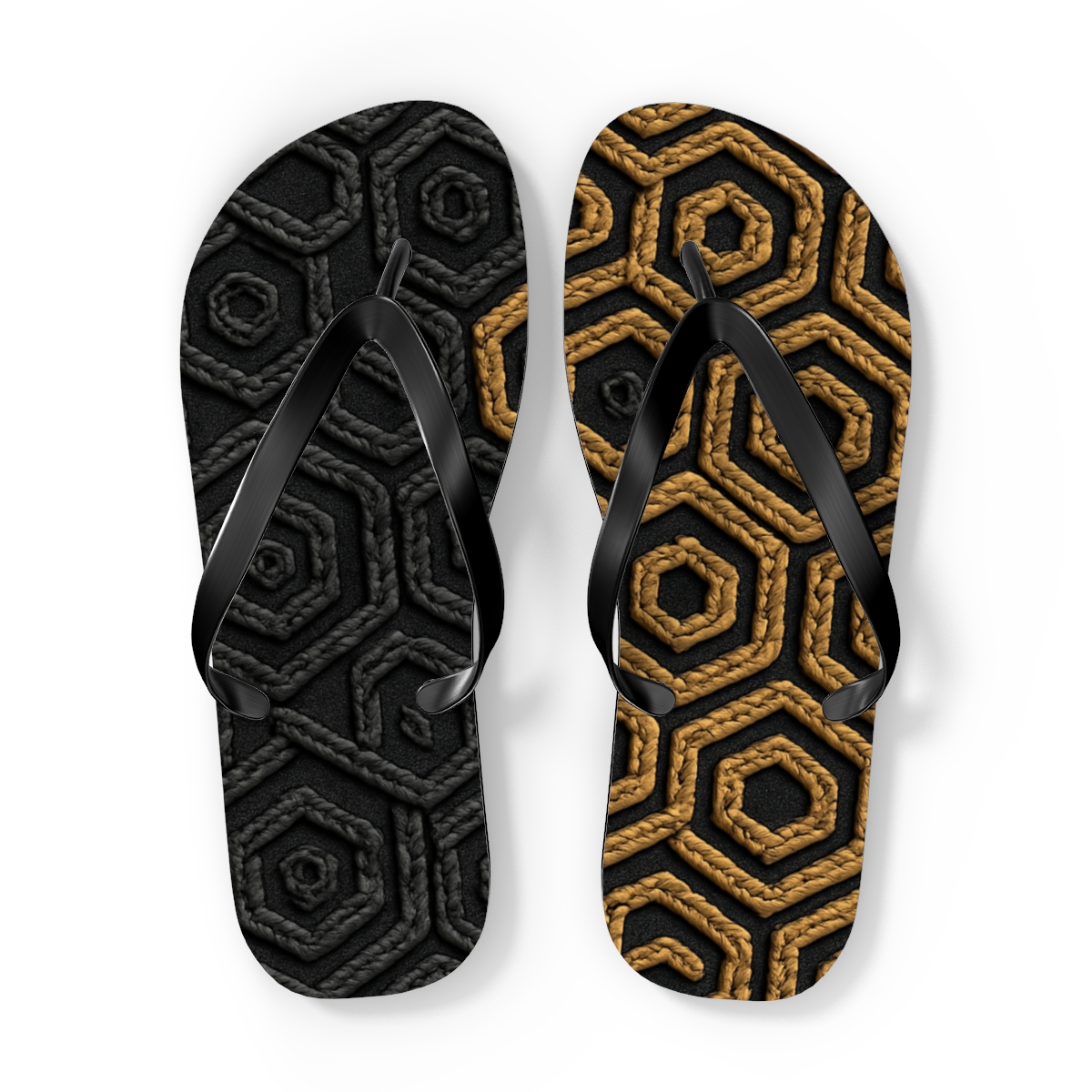 Hex Weave Gradient Tessellation stylish summer flip flops