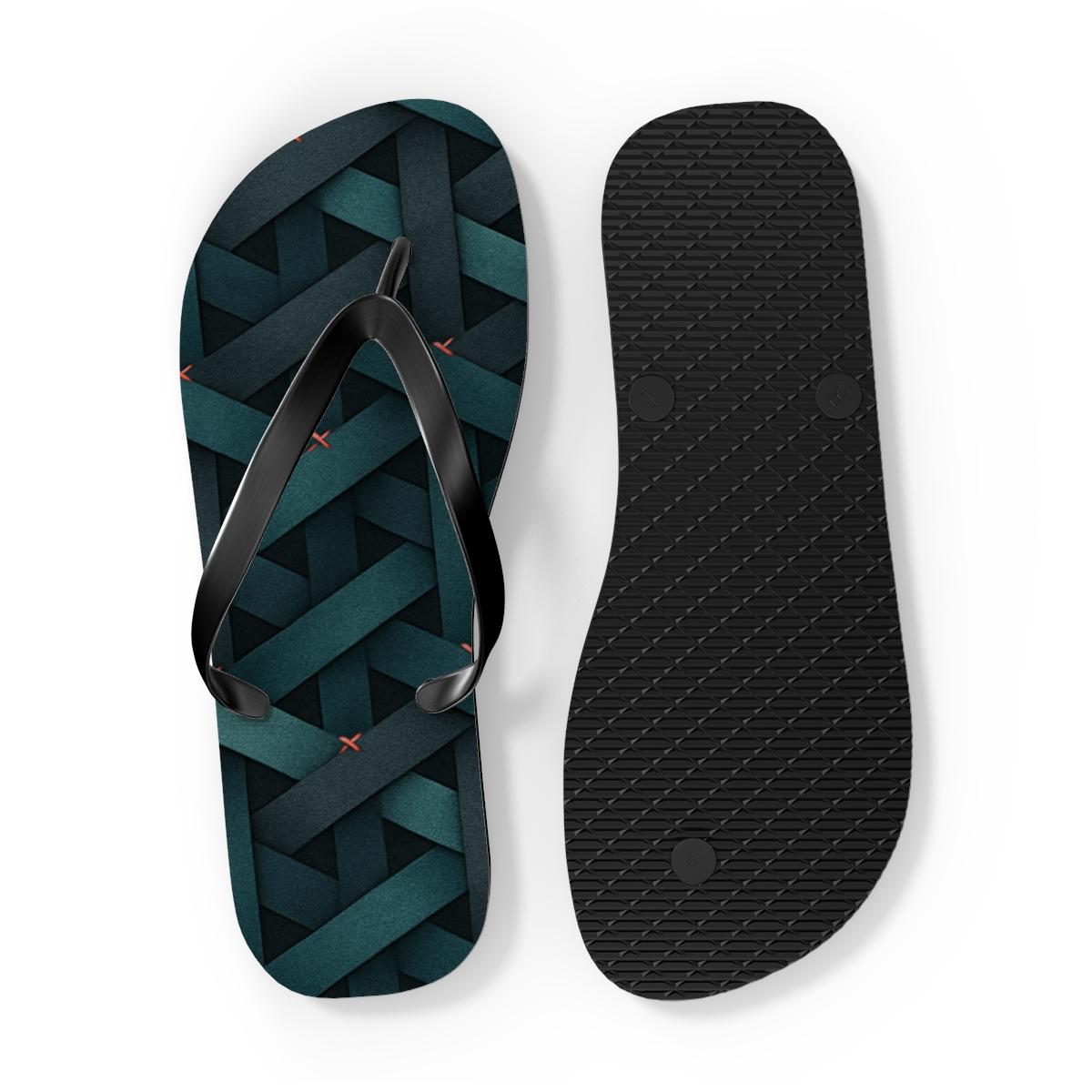 Hex Weave Gradient Tessellation soft sole flip flops