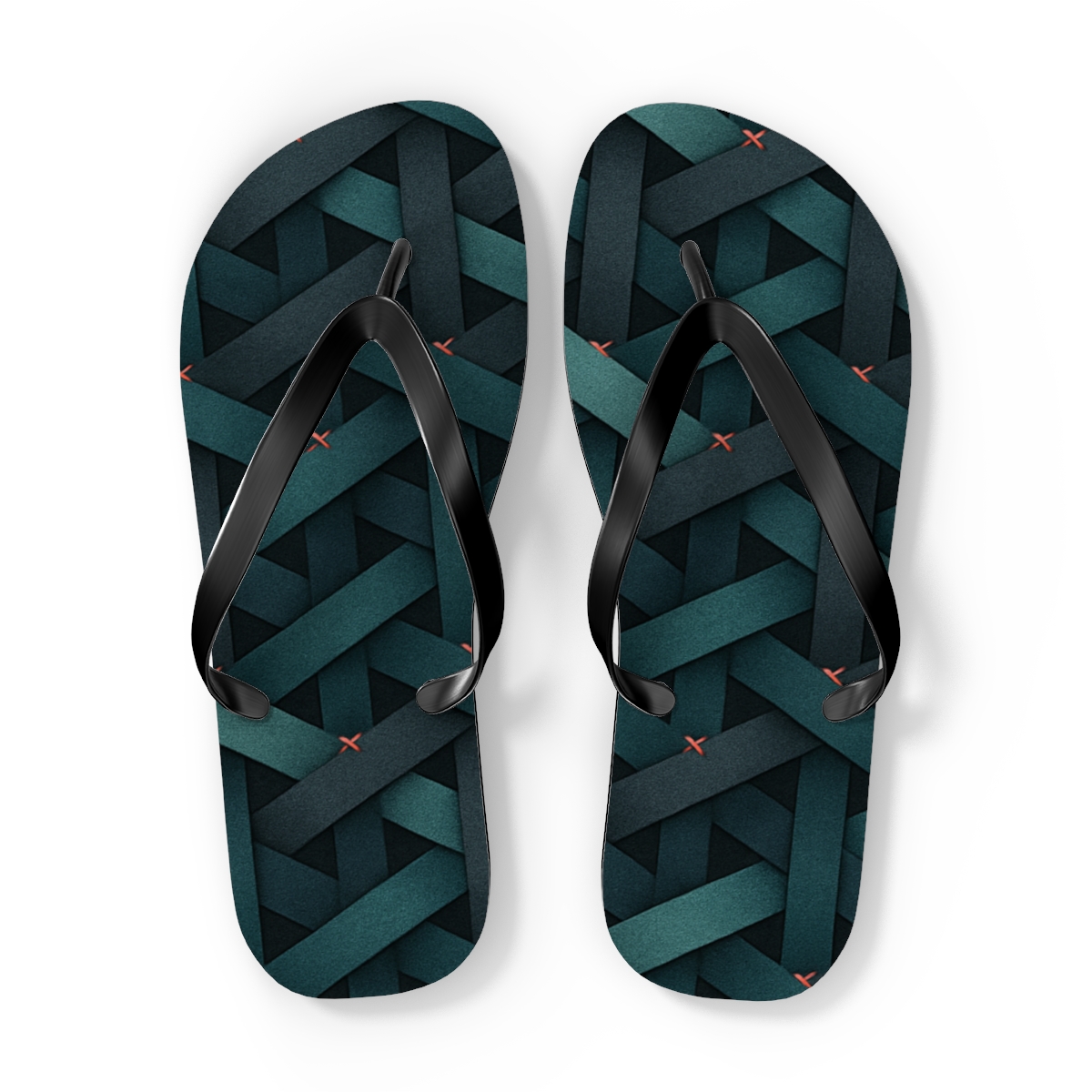 Hex Weave Gradient Tessellation soft sole flip flops