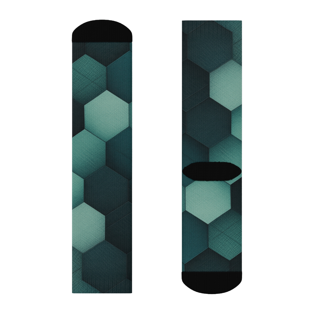 Hexa Moire Cascade personalized cozy socks