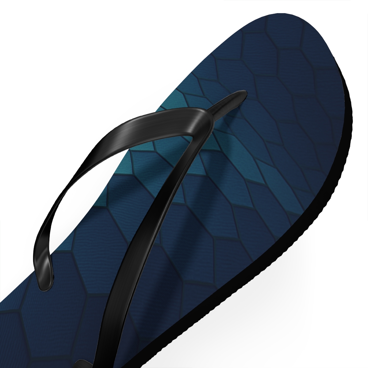 HexaFlux Grid Drift personalized beach flip flops