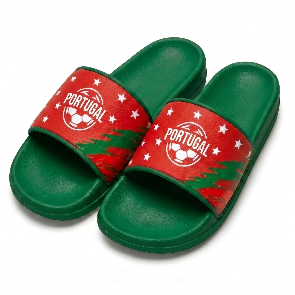 World Cup 2026 Portugal Football Fan Printed Slippers