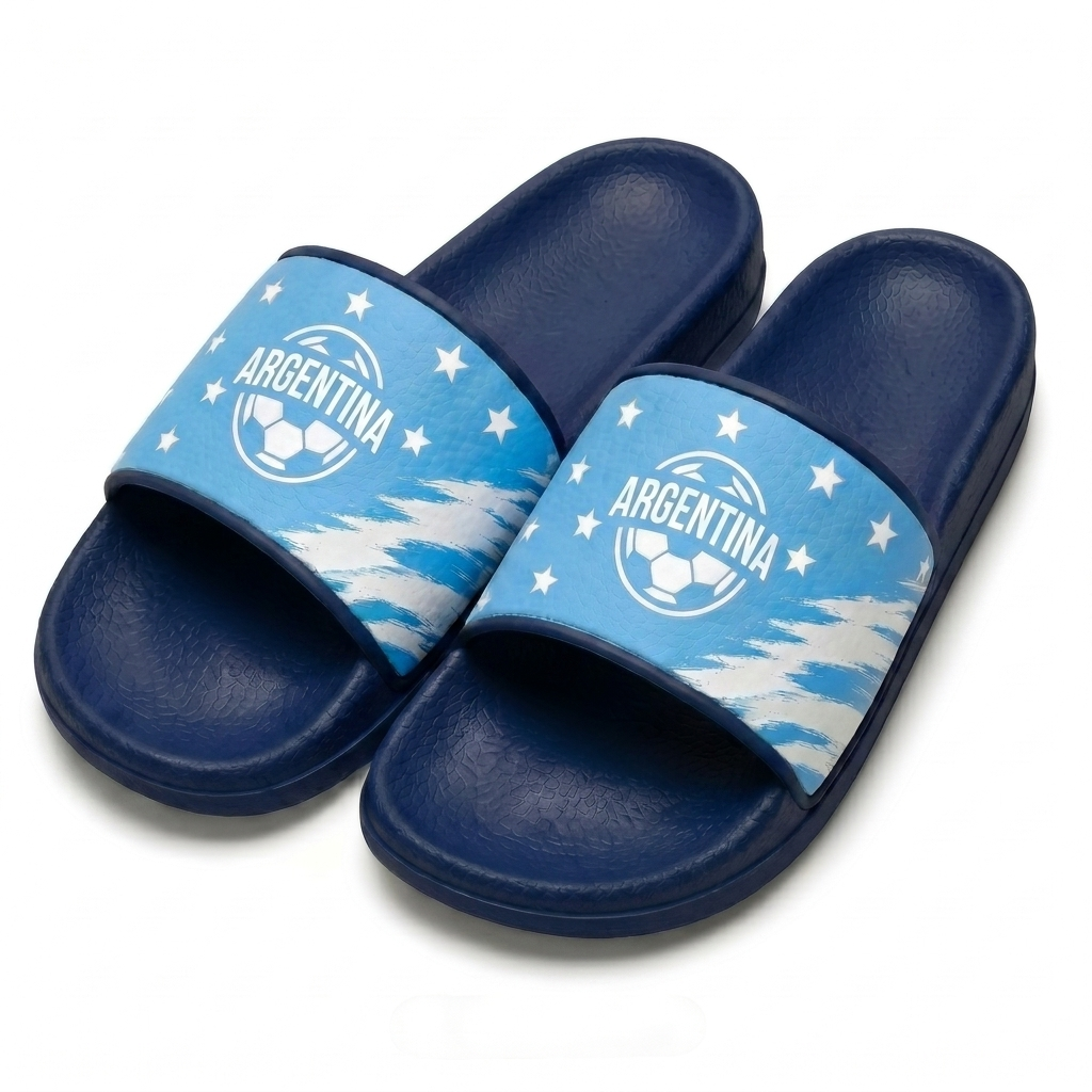 World Cup 2026 Argentina Football Fan Printed Slippers
