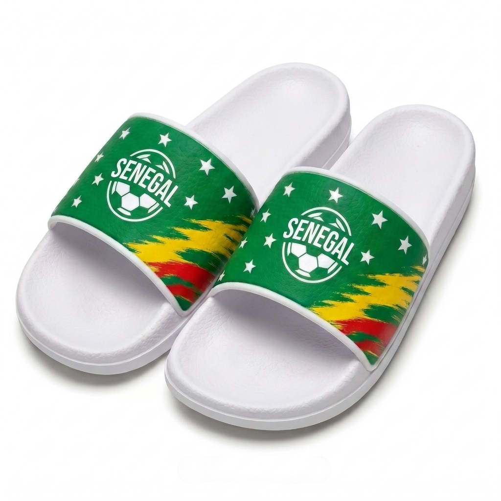 World Cup 2026 Senegal Football Fan Printed Slippers