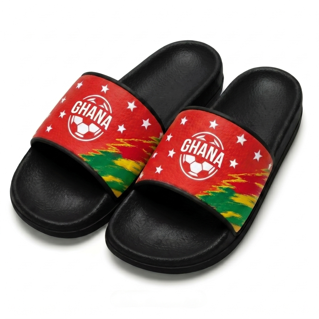 World Cup 2026 Ghana Football Fan Printed Slippers