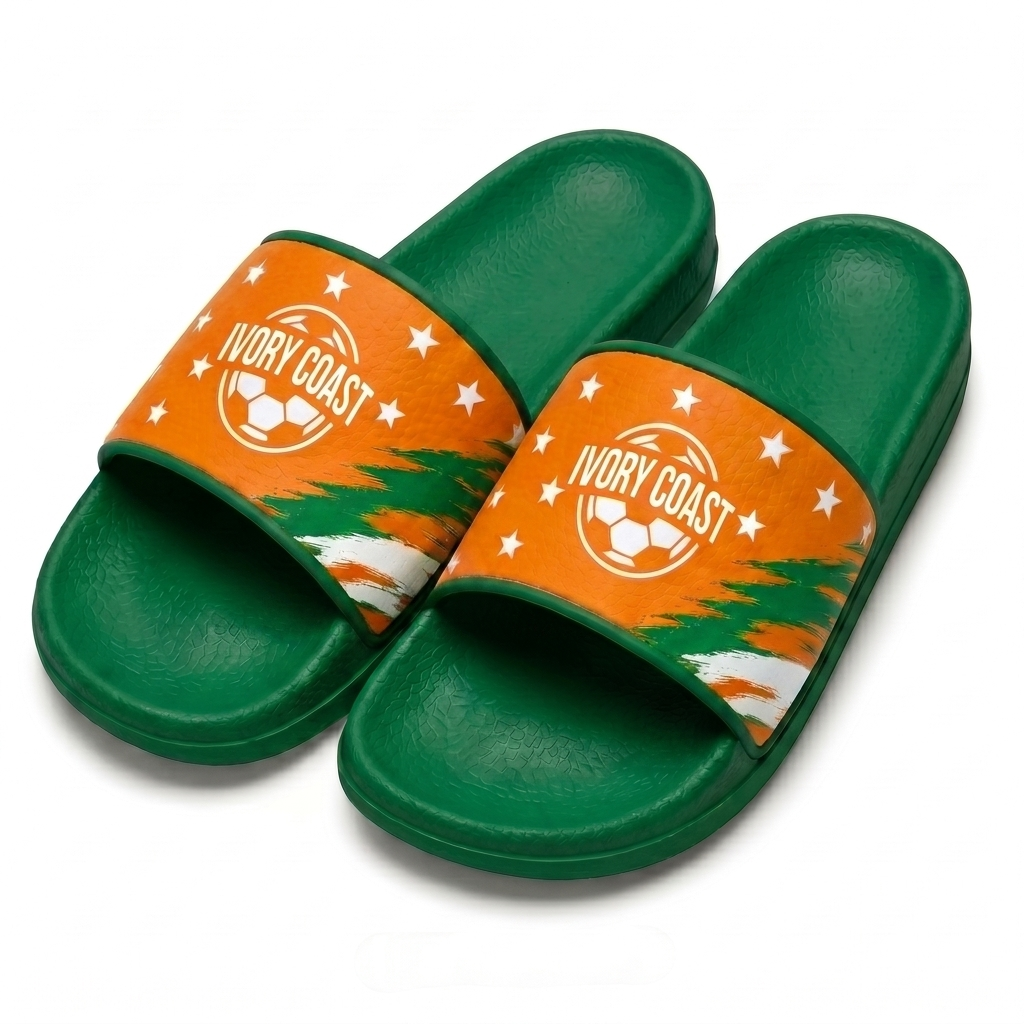 World Cup 2026 Ivory Coast Football Fan Printed Slippers