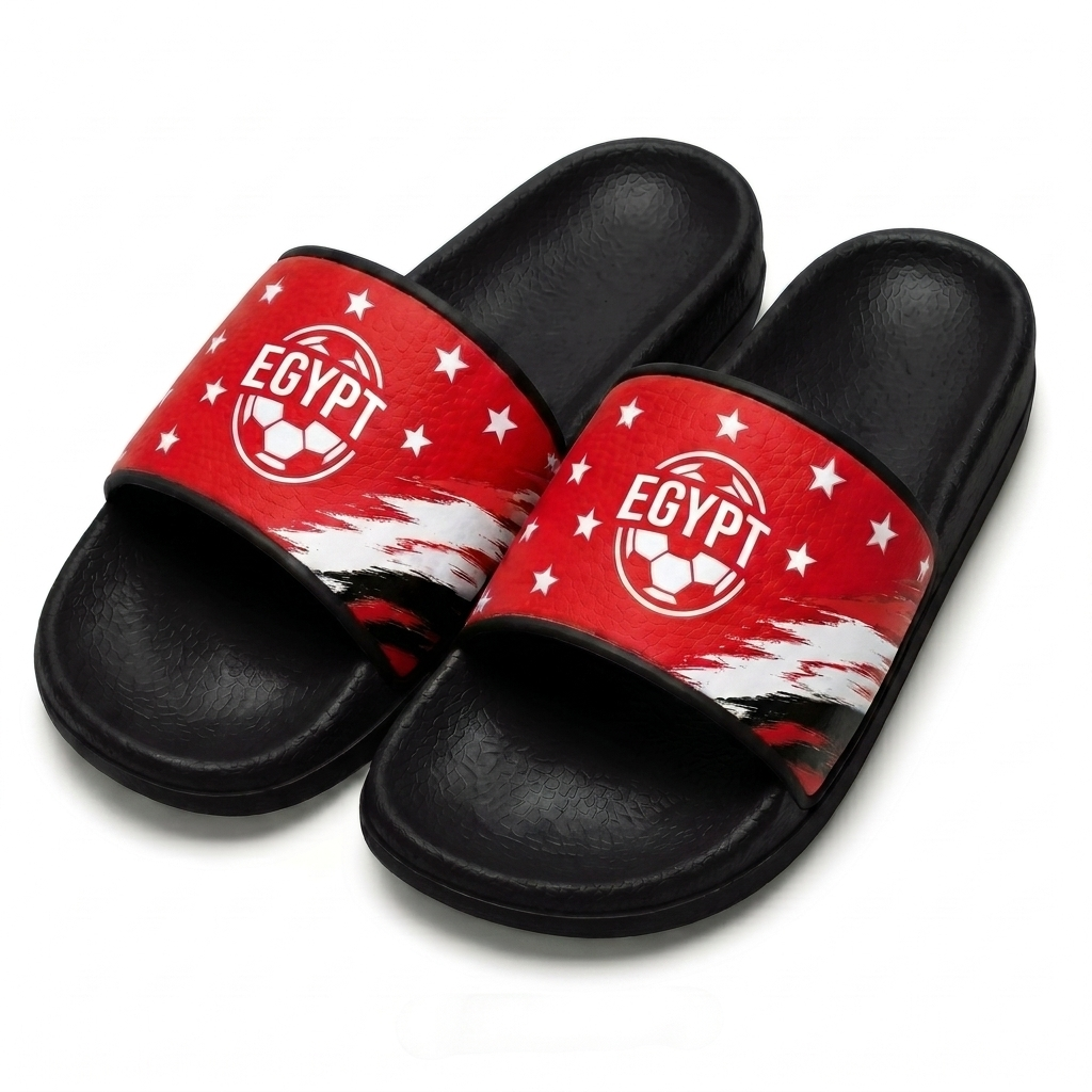World Cup 2026 Egypt Football Fan Printed Slippers