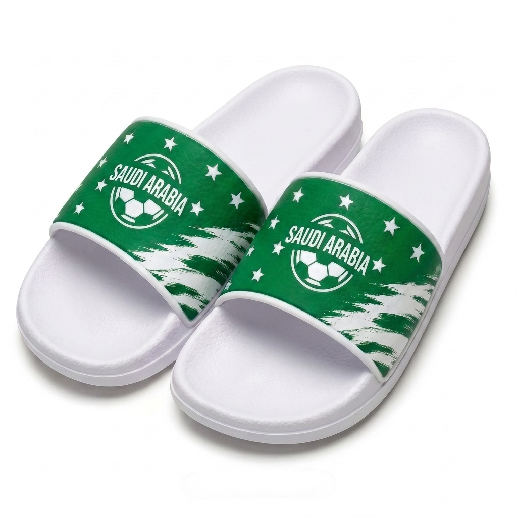 World Cup 2026 Saudi Arabia Football Fan Printed Slippers