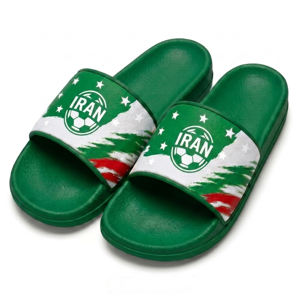 World Cup 2026 Iran Football Fan Printed Slippers