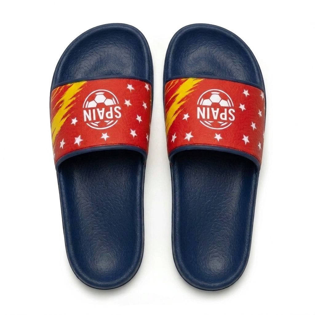 World Cup 2026 Spain Football Fan Printed Slippers