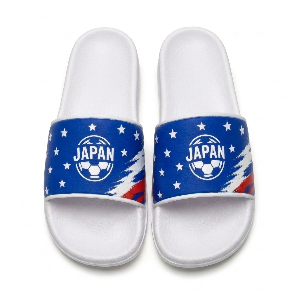 World Cup 2026 Japan Football Fan Printed Slippers