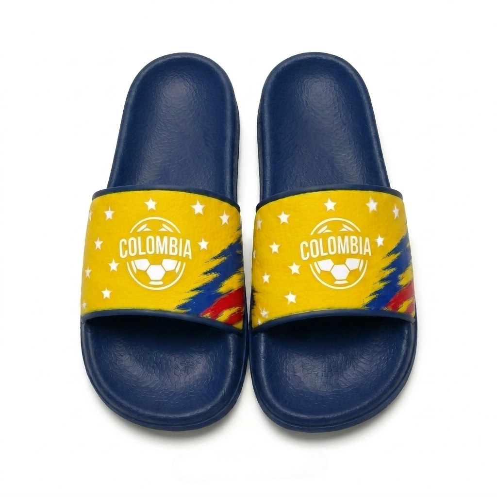 World Cup 2026 Colombia Football Fan Printed Slippers