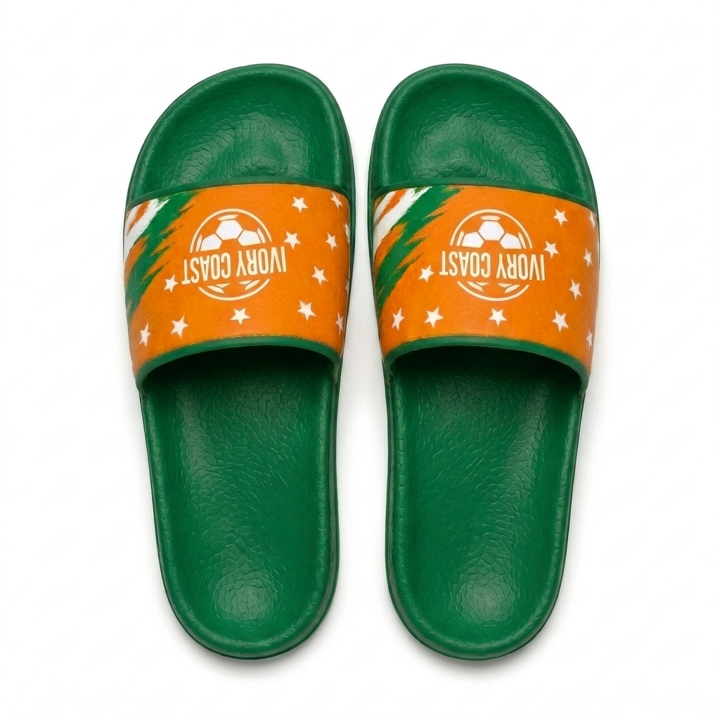 World Cup 2026 Ivory Coast Football Fan Printed Slippers