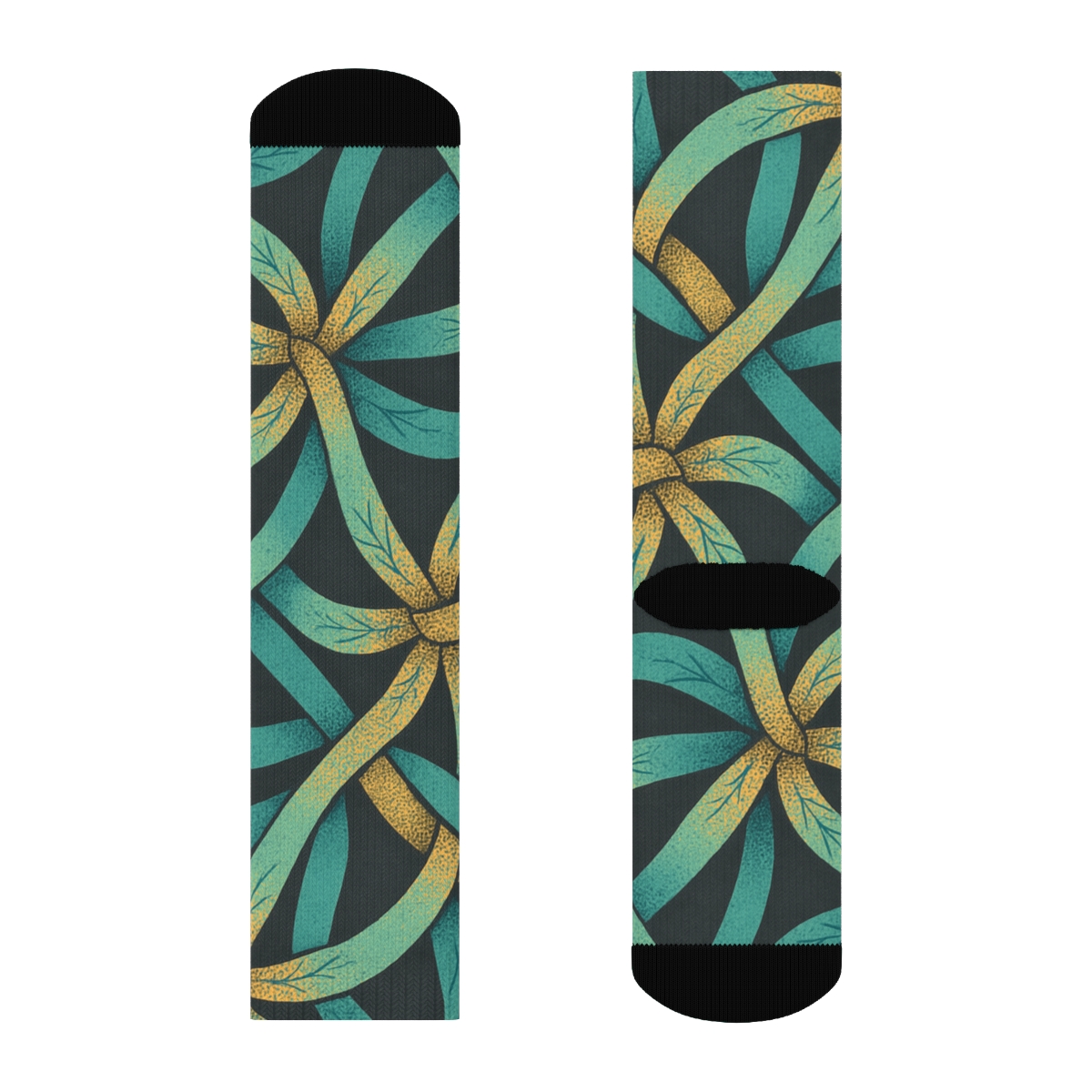 Hibiscus Vector Weave stylish patterned socks