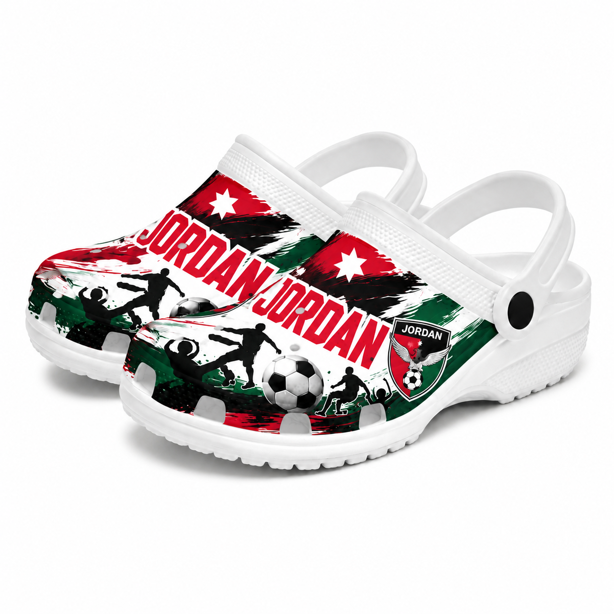 World Cup 2026 Jordan Football Fan Printed Clogs