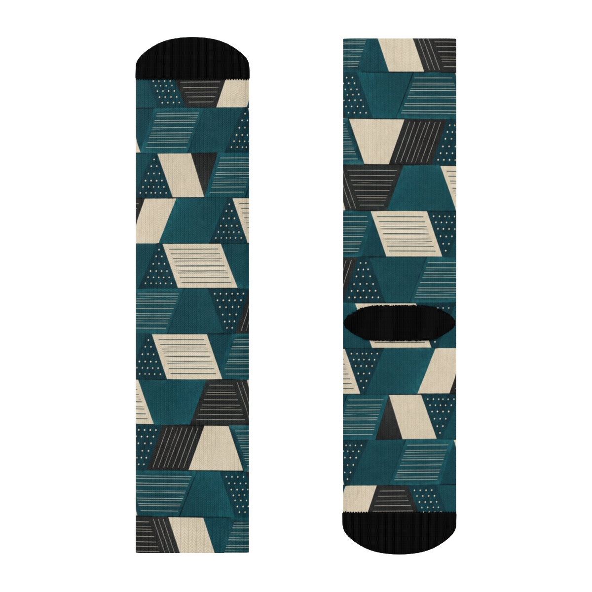 Interlocking Trapezoid Current sports performance socks [AI-2503a0db-8bb4de7748ce]