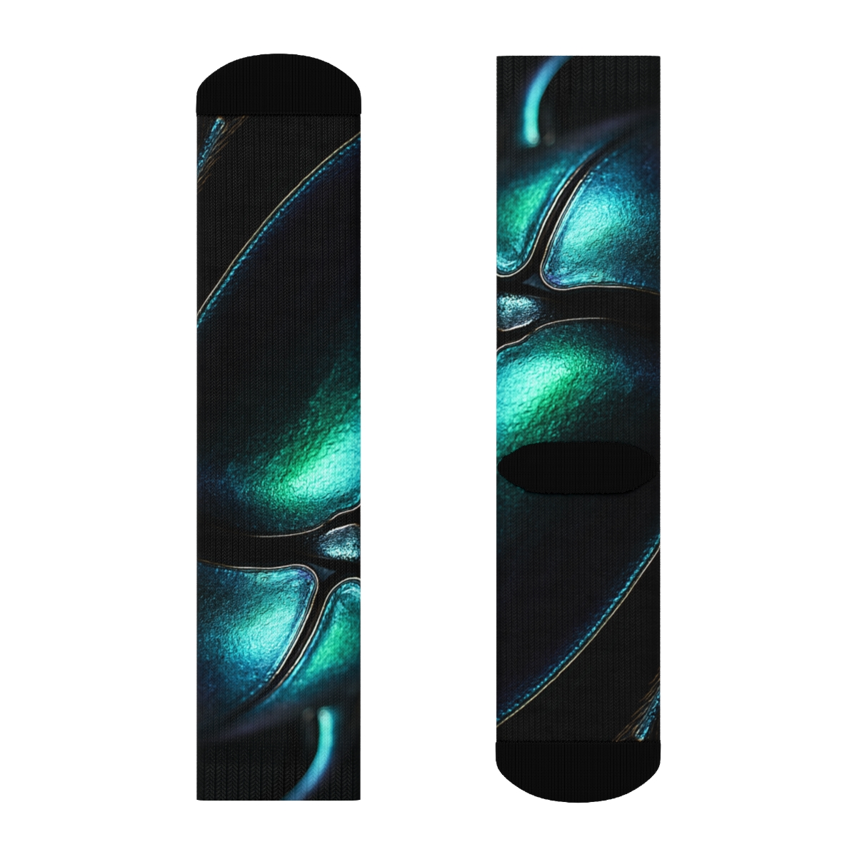 Iridescent Armor Of The Stag Beetle custom socks