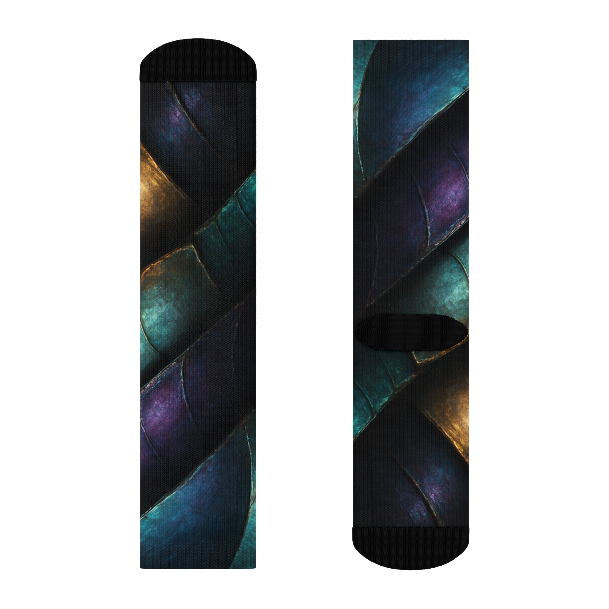 Iridescent Armor trendy colorful socks