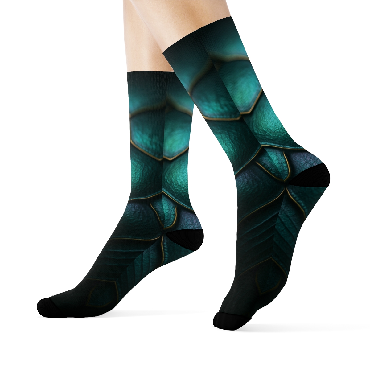 Iridescent Beetle Armor Mirage trendy colorful socks