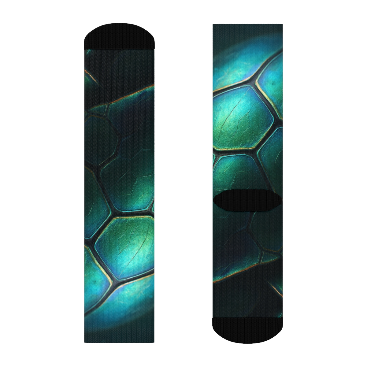 Iridescent Beetle Carapace Prism custom socks