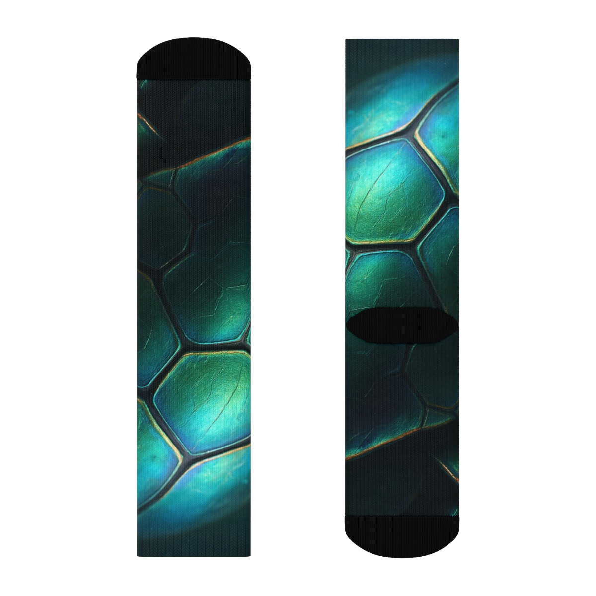 Iridescent Beetle Carapace Prism custom socks