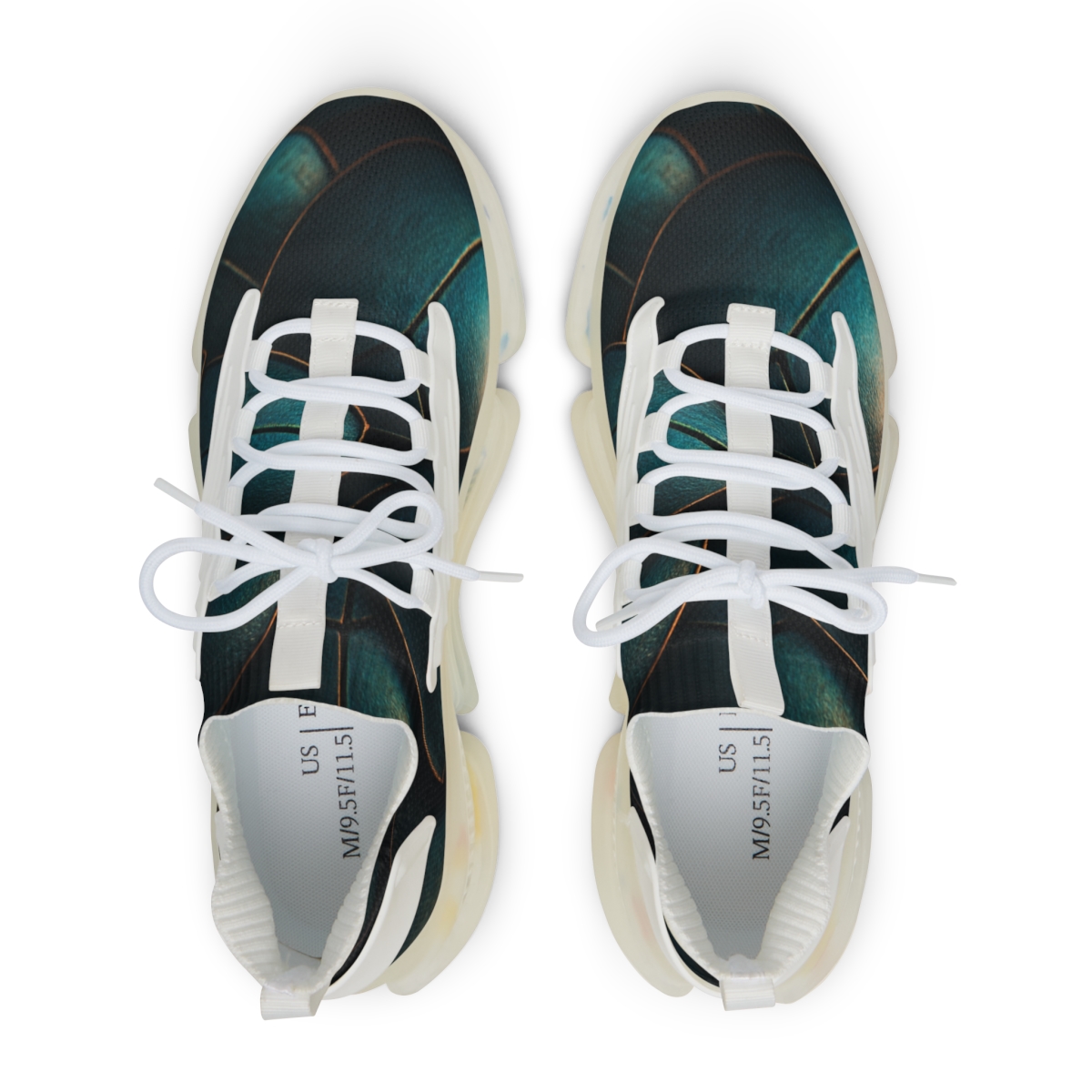 Iridescent Beetle Mosaic trendy fashion sneakers