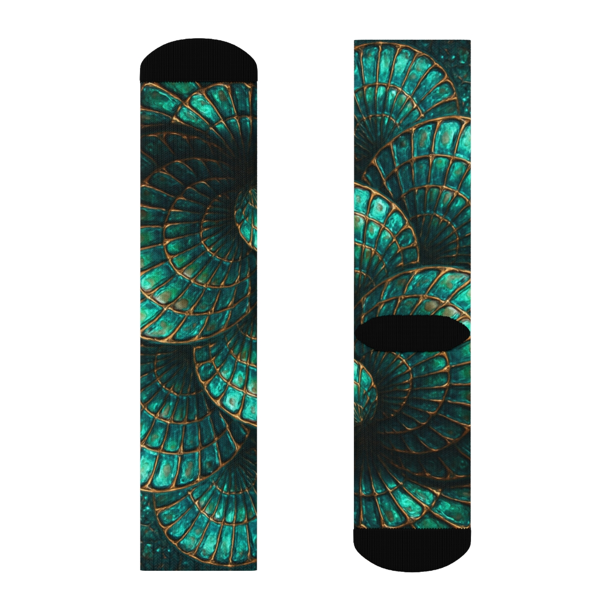 Iridescent Beetle Mosaic personalized cozy socks