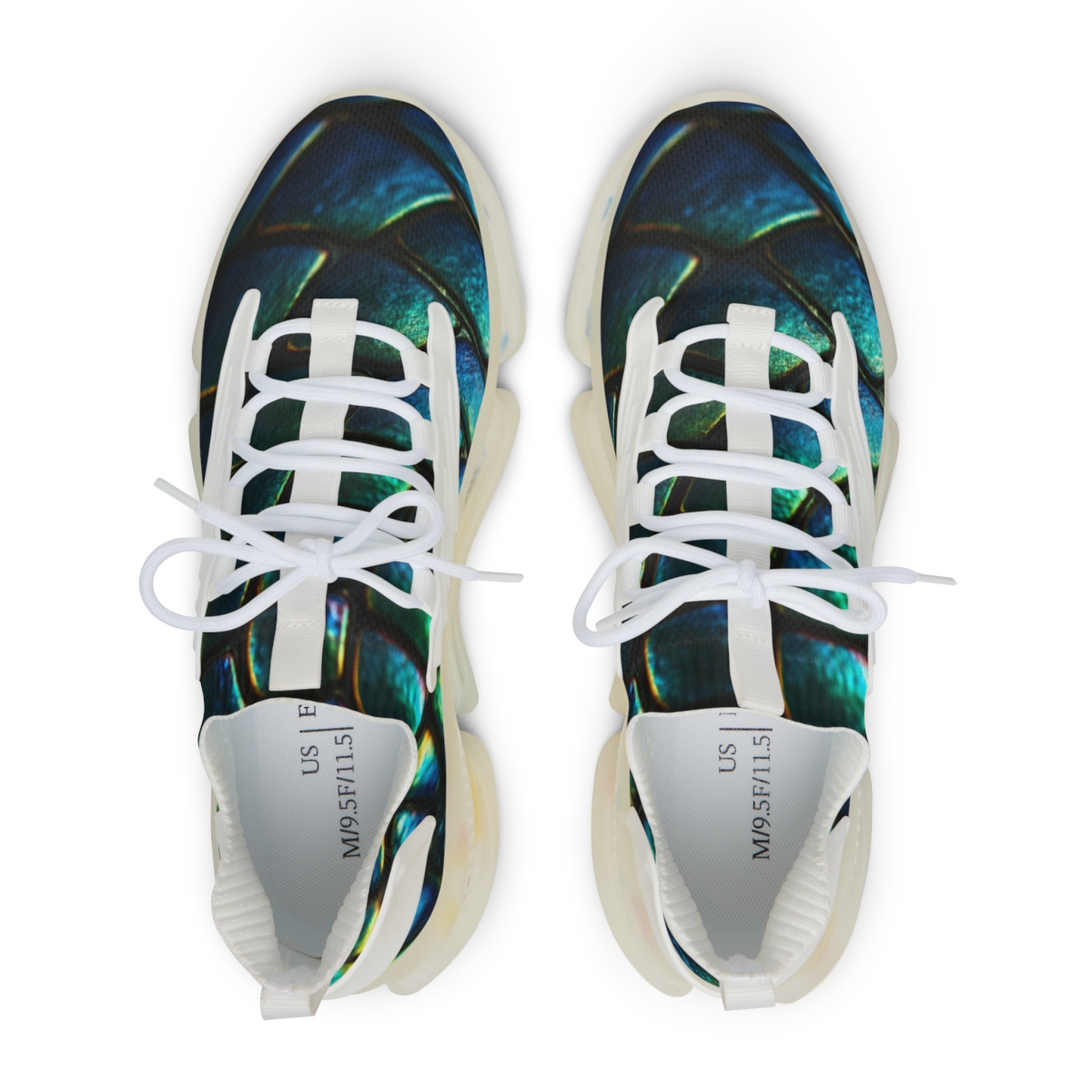 Iridescent Beetle Mosaic trendy fashion sneakers