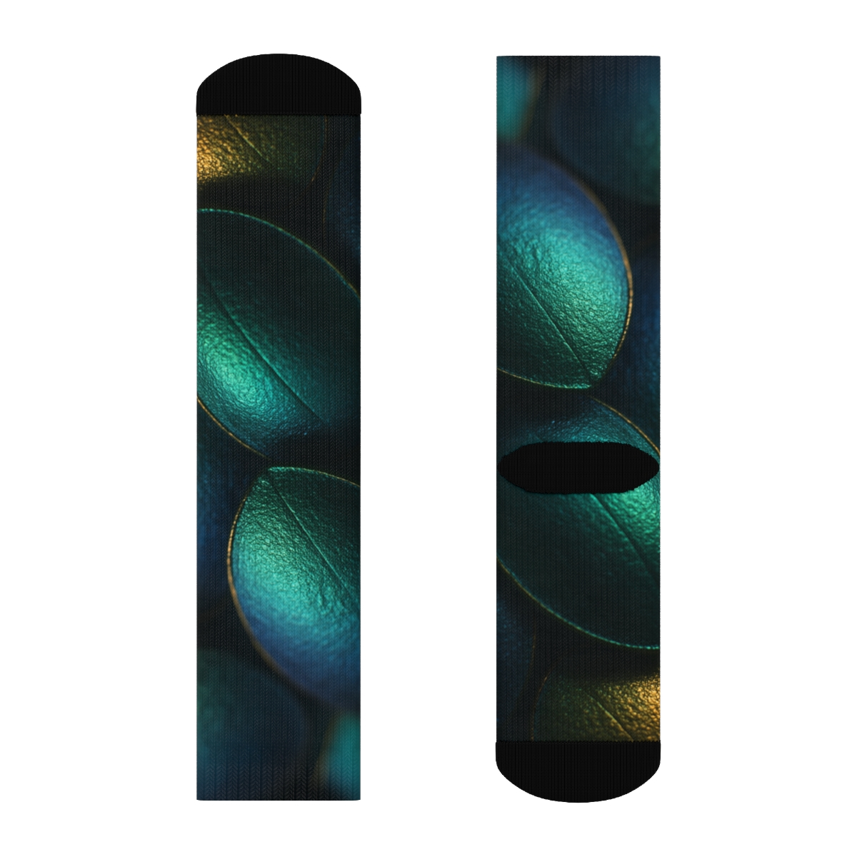 Iridescent Beetle Mosaic trendy colorful socks