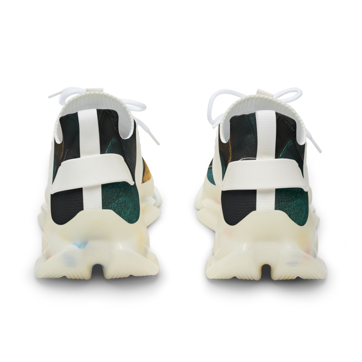 Iridescent Beetle Mosaic unique printed sneakers