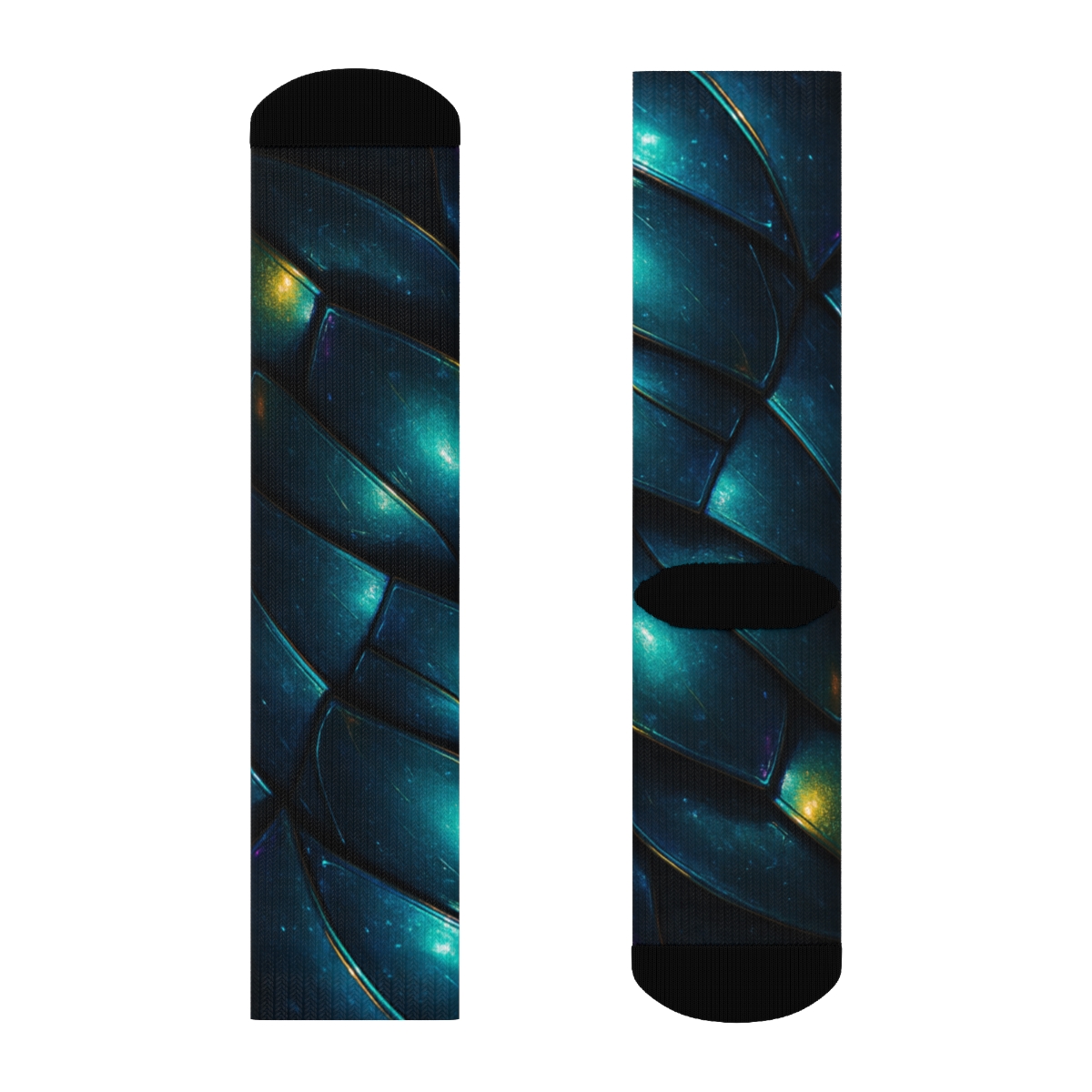 Iridescent Beetle Prism Armor comfortable cotton socks