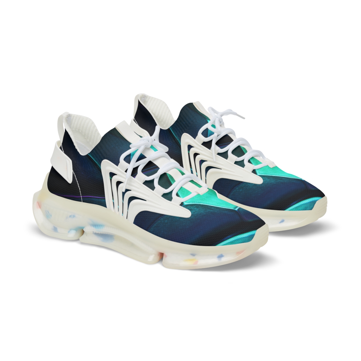 Iridescent Carapace Echo personalized athletic sneakers