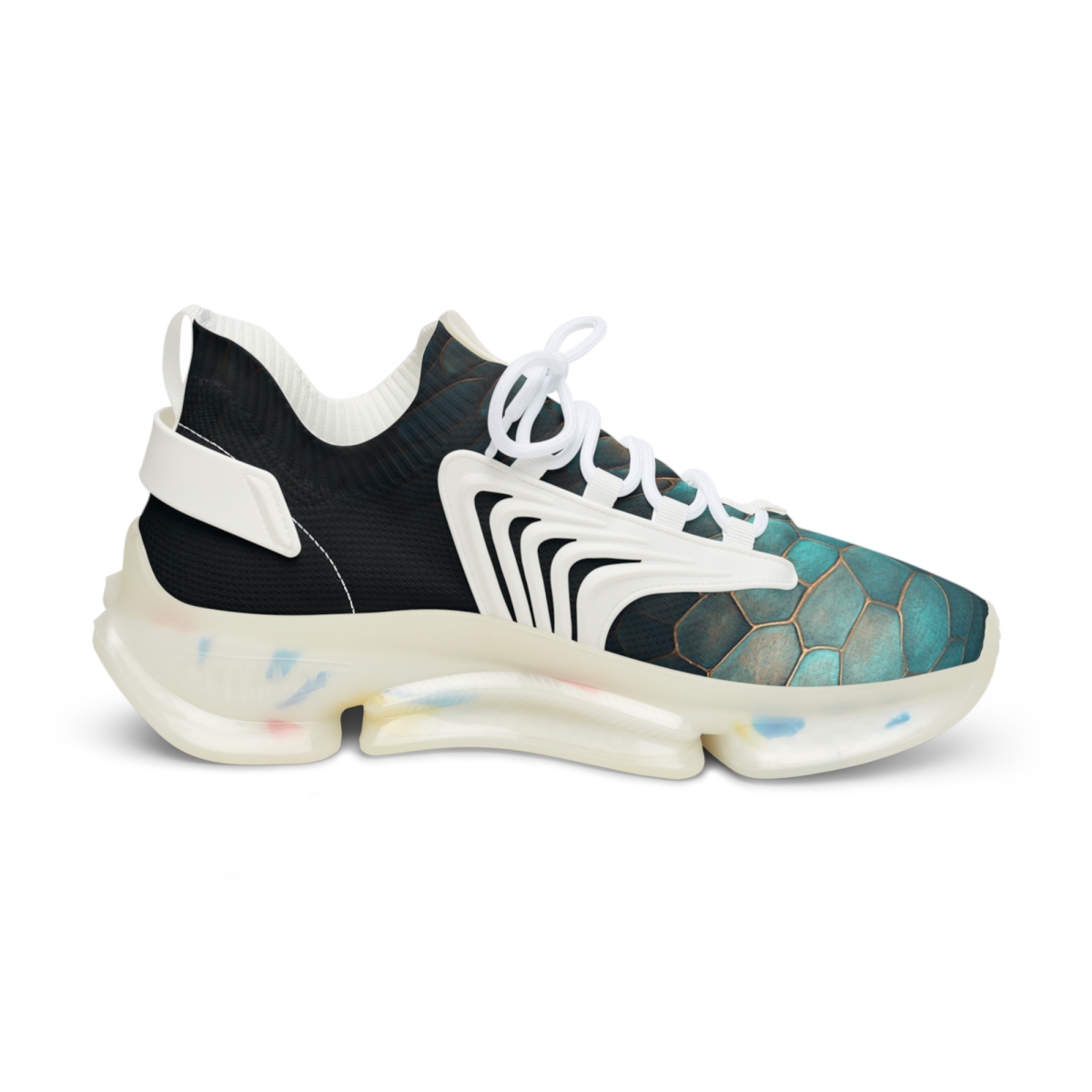 Iridescent Carapace Pattern premium sport sneakers