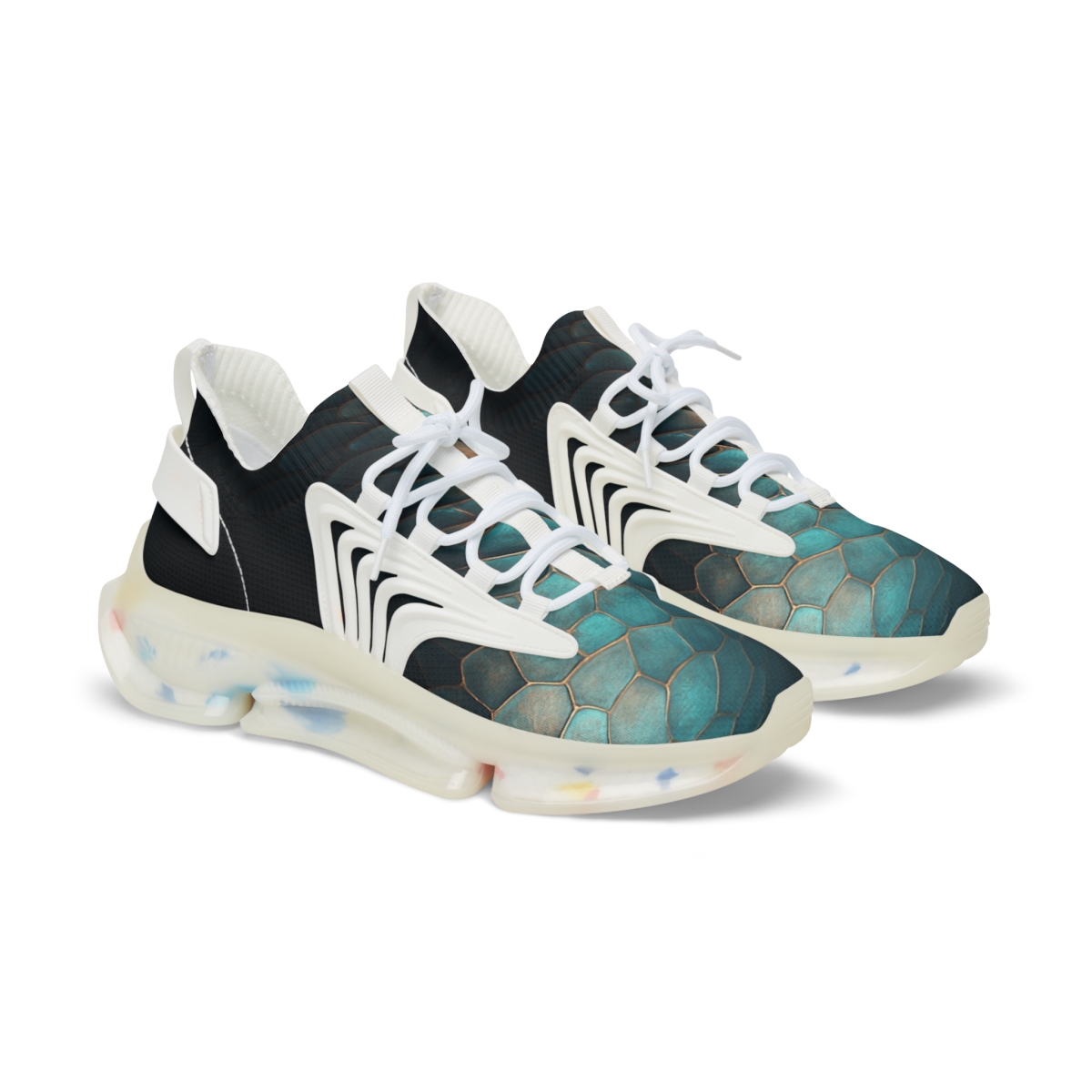 Iridescent Carapace Pattern premium sport sneakers