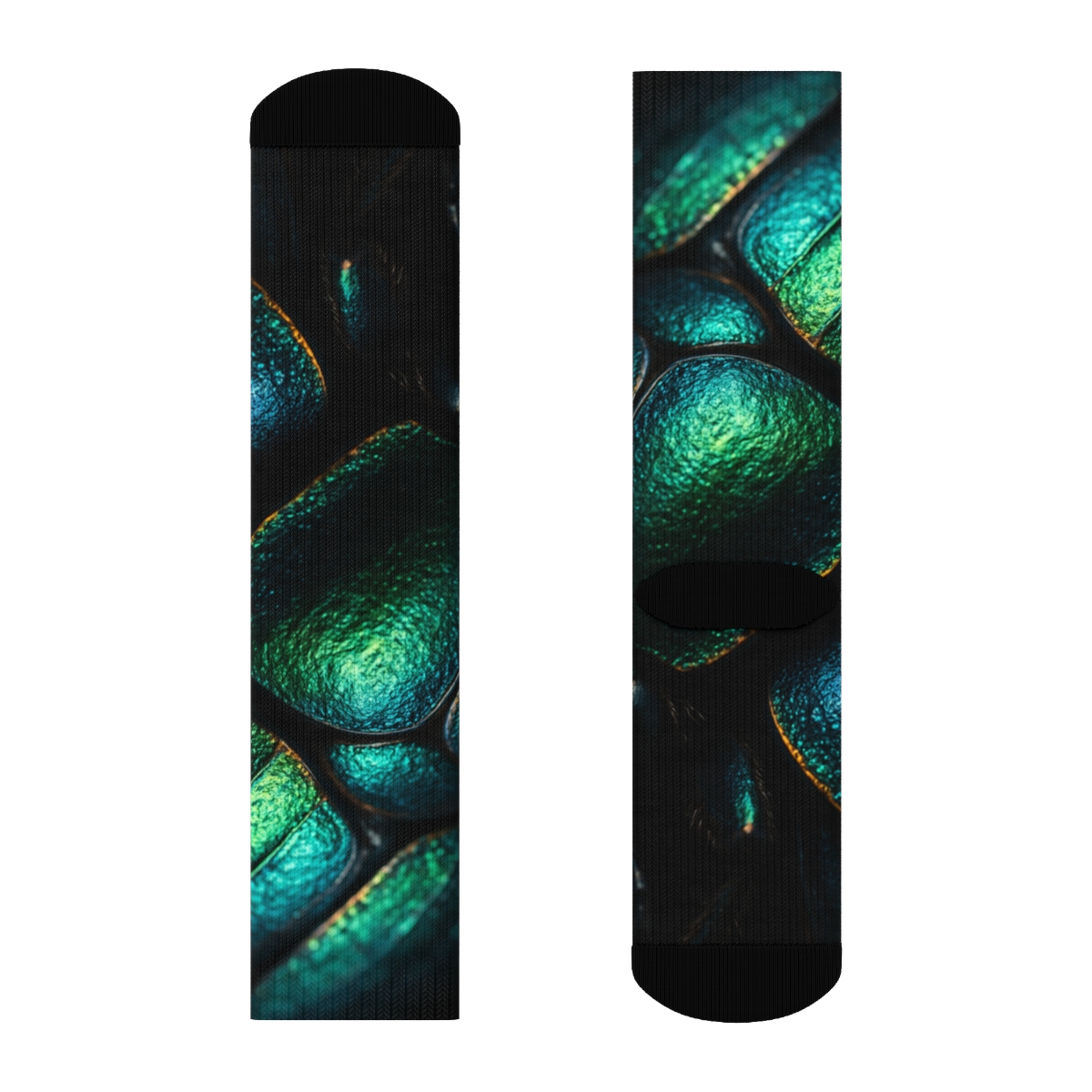 Iridescent Carapace Reverie sports performance socks