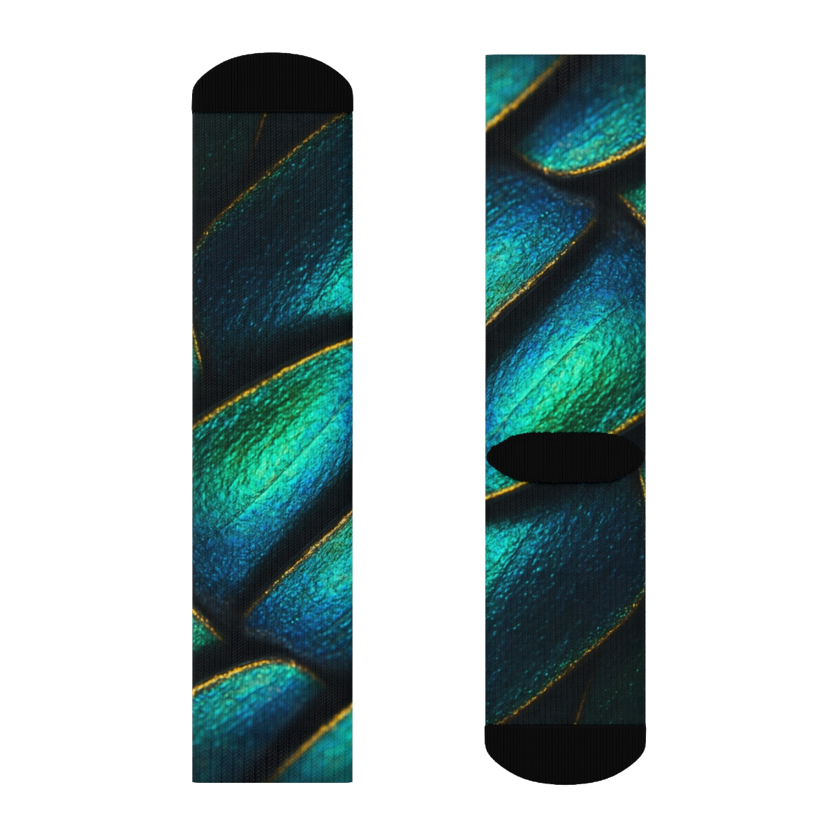 Iridescent Dance Of The Jewel Beetle stylish patterned socks