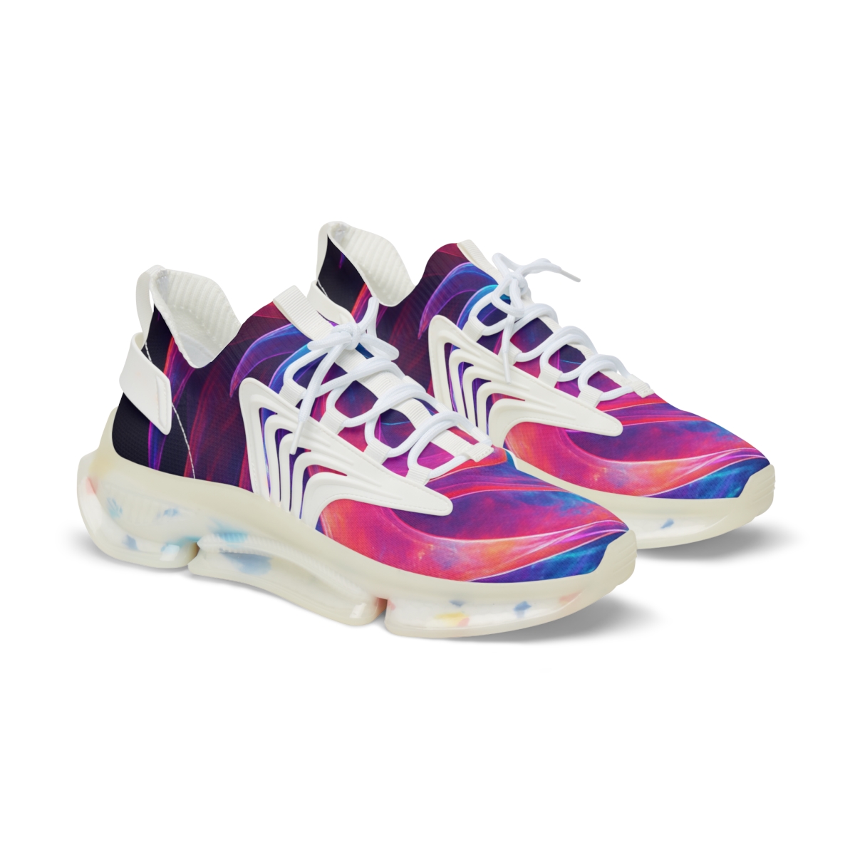 Iridescent Pulse Of The Mantis Shrimp unique printed sneakers