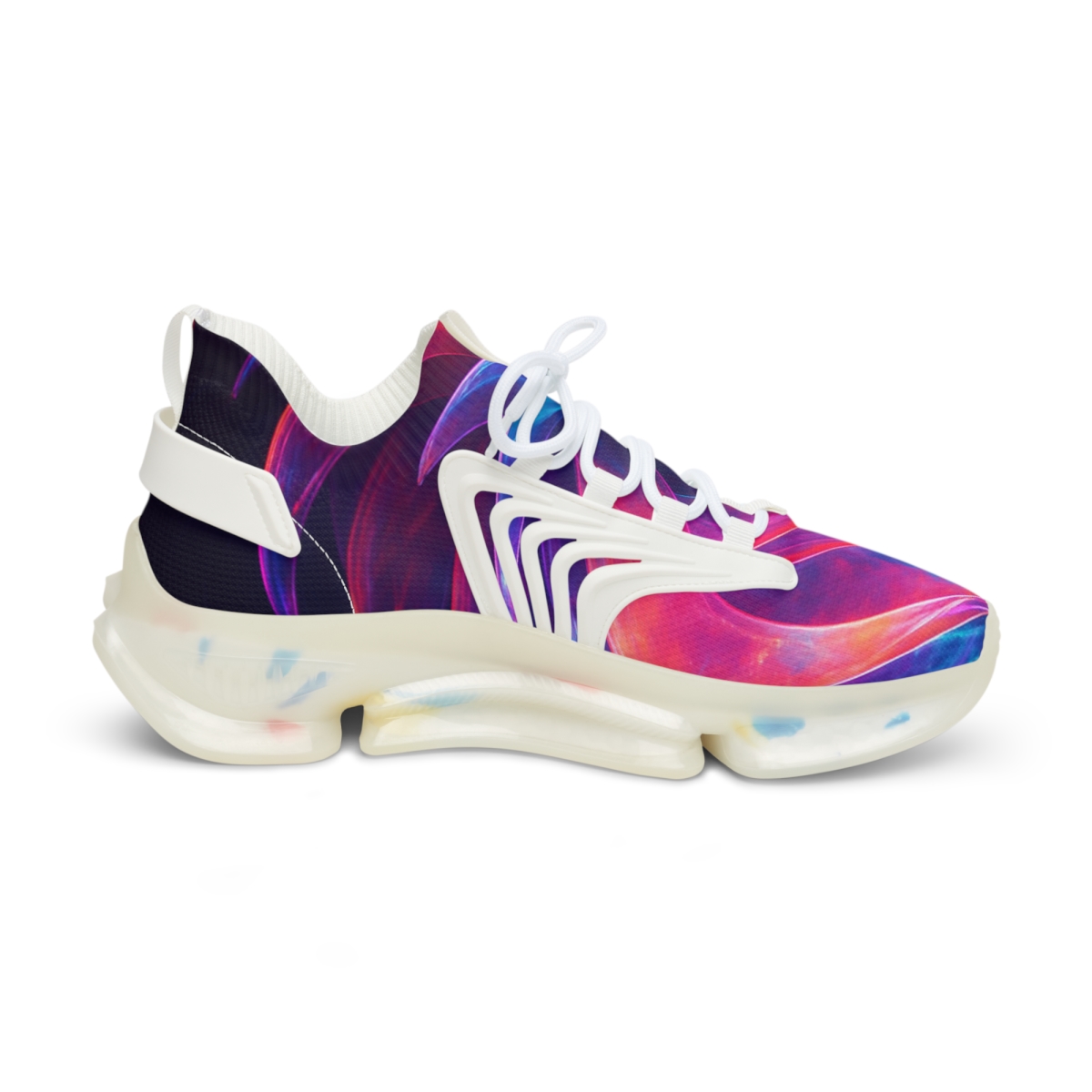 Iridescent Pulse Of The Mantis Shrimp unique printed sneakers