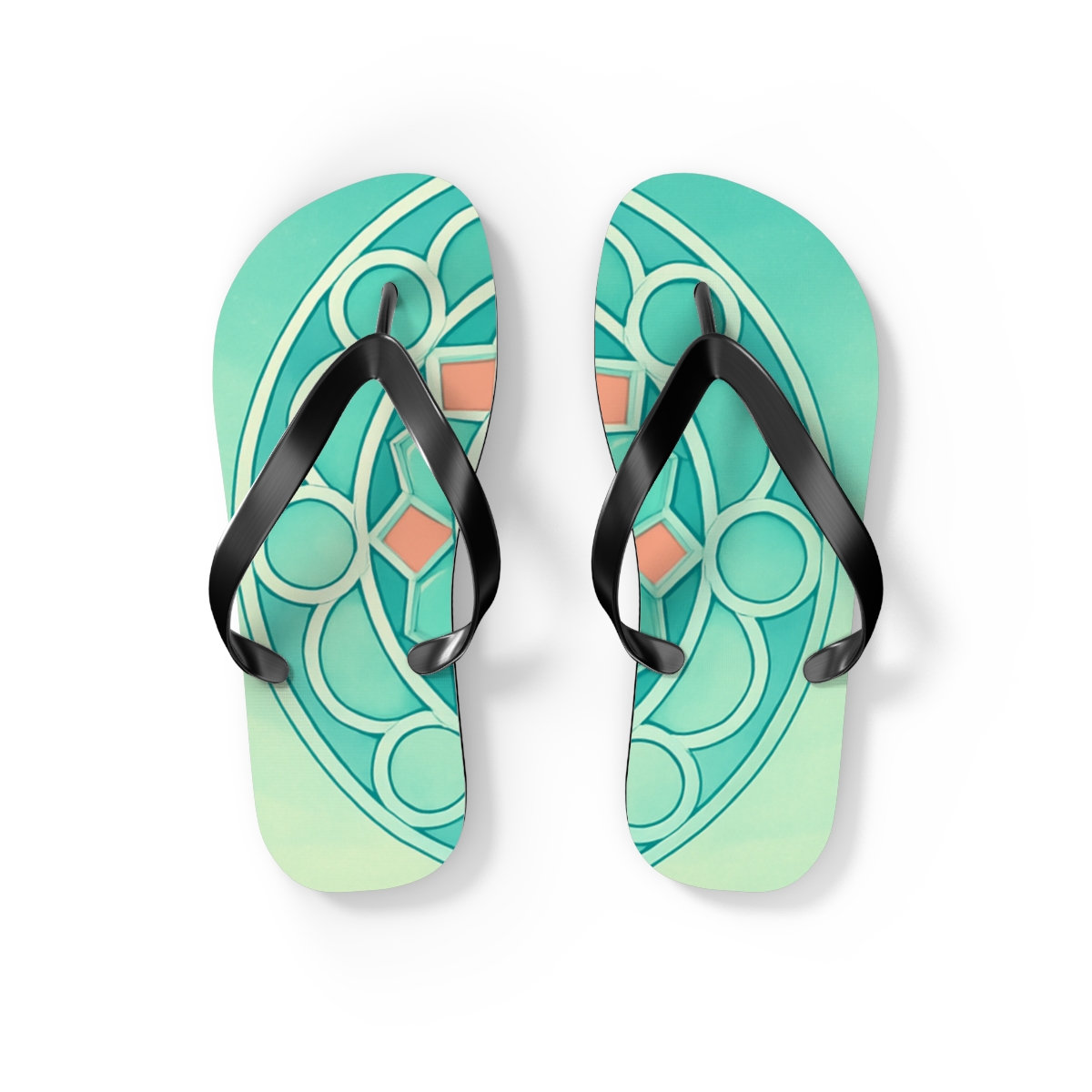 Celestial Mint Radiance Flip Flops